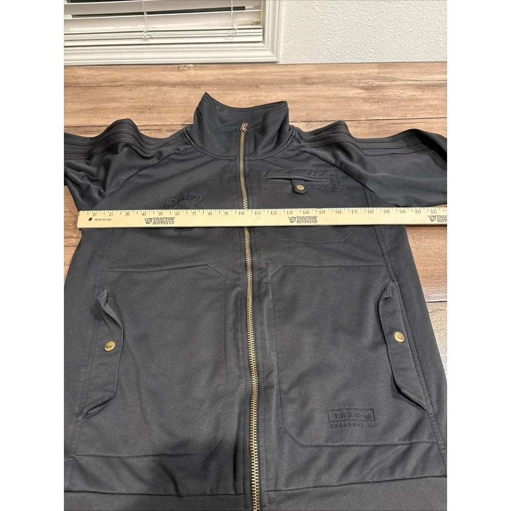 Adidas Muhammad Ali Men's Triple Black Track Jacket Greatest Of All Time Size Xs